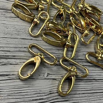 Карабін для сумки скорпіон 40 мм (Золото)(4004) (10 шт) K40mGoldSkorpion4004 фото