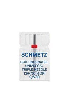 Иглы Schmetz Triple universal 130/705 H DRI № 2,5/80 (уп.1 шт.) 1542 фото