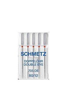 Иглы Schmetz Double eye 705 DE № 80 (уп.5 шт.) 1526 фото